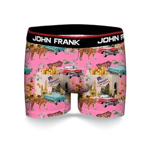 Pánské boxerky John Frank JFBD333 L Růžová obraz