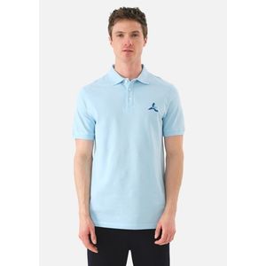 Pánské tričko John Frank JFTPOLO18-MACAW L Sv. modrá obraz