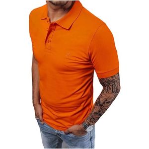 Oranžová klasická polo košile obraz