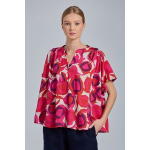 KOŠILE GANT D1. FLUID PRINTED DESERT ROSE TOP růžová 44 obraz