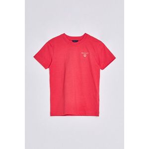 TRIČKO GANT D2. CONTRAST SHIELD T-SHIRT SCARLET RED obraz