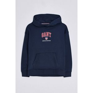 MIKINA GANT D2. GANT RETRO SHIELD HOODIE EVENING BLUE obraz