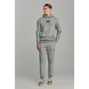 TEPLÁKY GANT ARCHIVE SHIELD SWEAT PANTS GREY MELANGE obraz