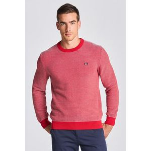 SVETR GANT D1. LIGHT TEXTURE C-NECK červená XL obraz