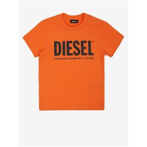 Oranžové holčičí tričko Diesel obraz