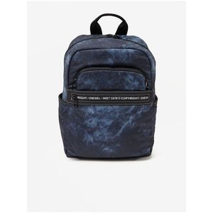 Tmavě modrý vzorovaný batoh Diesel obraz