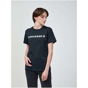 Černé dámské tričko Converse obraz