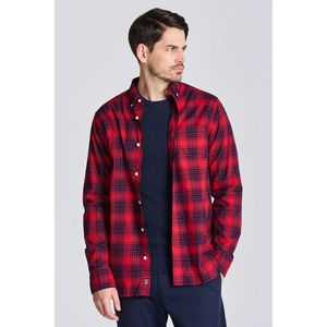 KOŠILE GANT D1. REG UT TWILL CHECK SHIRT RUBY RED obraz