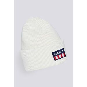 ČEPICE GANT UNISEX. RETRO SHIELD BEANIE EGGSHELL obraz