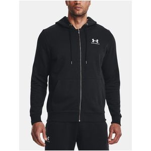 Černá mikina Under Armour UA Essential Fleece FZ Hood obraz