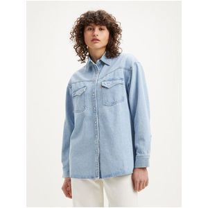 Světle modrá dámská džínová košile Levi's® Dorsey Western obraz