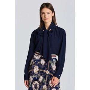 KOŠILE GANT D2. BOW BLOUSE EVENING BLUE obraz