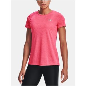 Růžové dámské tričko Under Armour Tech SSC - Twist obraz