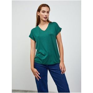 Zelené dámské žíhané basic tričko ZOOT.lab Adriana 3 obraz