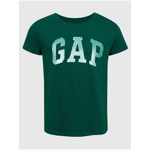 Tmavě zelené holčičí tričko GAP obraz
