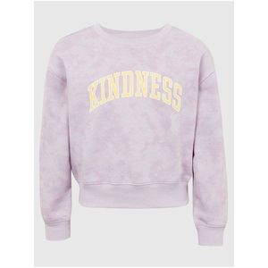 Světle fialová holčičí mikina s nápisem GAP Kindness obraz