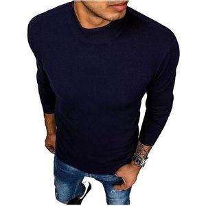 Tmavě modrý svetr s rolákem obraz