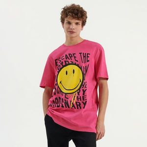House - Tričko volného střihu Smiley® - Růžová obraz