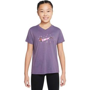 Nike DRI-FIT ESSENTIAL+ Dívčí tričko, fialová, velikost obraz