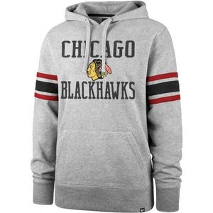 47 NHL CHICAGO BLACKHAWKS DOUBLE BLOCK SLEEVE STRIPE HOOD Klubová mikina, šedá, velikost obraz