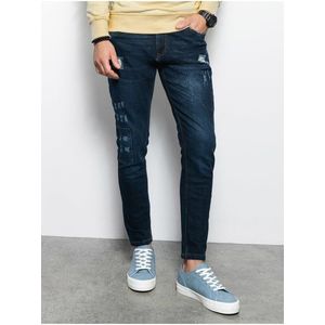 Tmavě modré pánské skinny fit džíny Ombre Clothing P1060 obraz