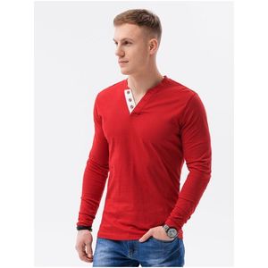 Červené pánské tričko Ombre Clothing L133 obraz