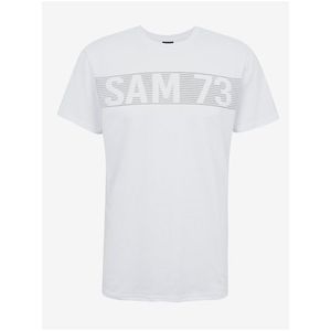Bílé pánské tričko SAM 73 Barry obraz