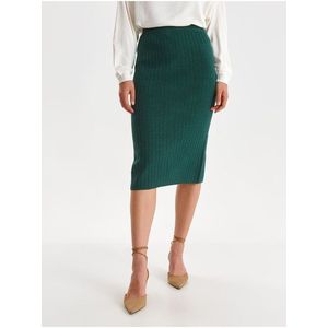 Zelená pouzdrová svetrová sukně TOP SECRET obraz