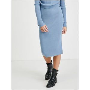 Světle modrá pouzdrová svetrová sukně Guess Calire obraz