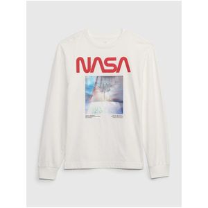Bílé klučičí tričko GAP & NASA obraz