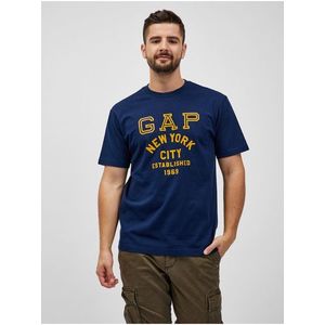 Tmavě modré pánské tričko GAP New York City obraz