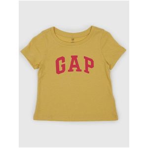 Žluté dívčí tričko s logem GAP obraz