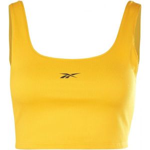 Reebok WOR RIB BRALETTE Dámská sportovní podprsenka, žlutá, velikost obraz