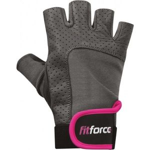 Fitforce PFR01 Fitness rukavice, šedá, velikost obraz