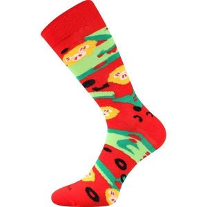 Lonka PIZZA MARGARITTA Dámské ponožky, červená, velikost obraz