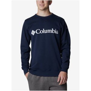 Tmavě modrá pánská mikina Columbia Crew obraz