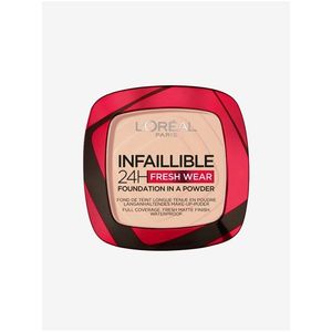 Pudrový dlouhotrvající krycí make up se zmatňujícím efektem L´Oréal Paris Infaillible Fresh Wear 24H Rose Sand (9 g) obraz
