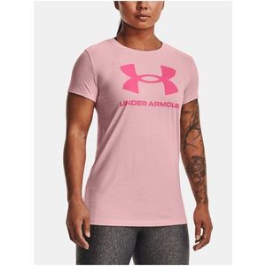 Růžové sportovní tričko Under Armour UA W SPORTSTYLE LOGO SS obraz