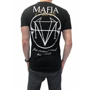 Pánské černé tričko s potiskem Mafia Store obraz