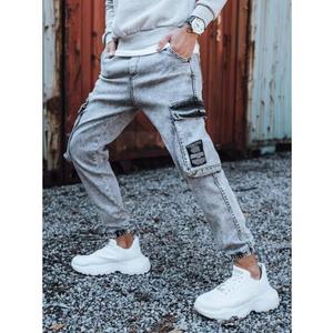 Pánské džínsové jogger kalhoty šedé MEN obraz
