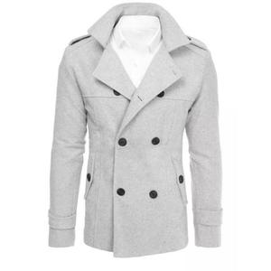 Pánský dvouřadý elegantní kabát MARCO světle šedá obraz