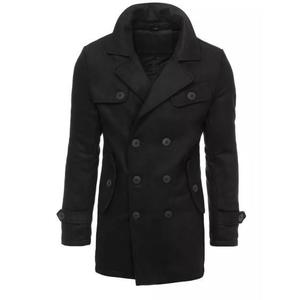 Pánský dvouřadý zimní kabát CITYS černá obraz