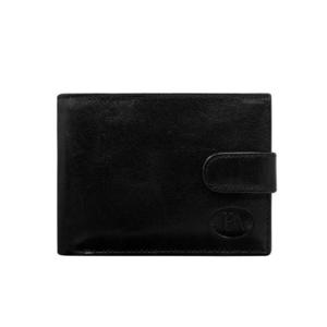 Pánská horizontální kožená peněženka černá obraz