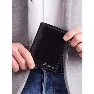 Černá elegantní pánská vertikální peněženka obraz