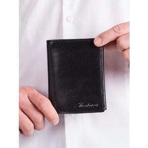 Pánská vertikální elegantní peněženka černá obraz