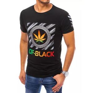 Pánské tričko WEED III černé obraz