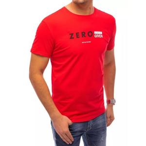 Pánské tričko s potiskem ZERO červené obraz