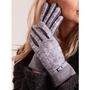 Dámské rukavice s pletenou vložkou VALERIE tmavě šedé obraz