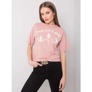 Dámské tričko s potiskem Piper RUE PARIS růžové obraz