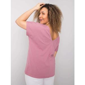 Dámské tričko plus size BEVERLY růžové obraz